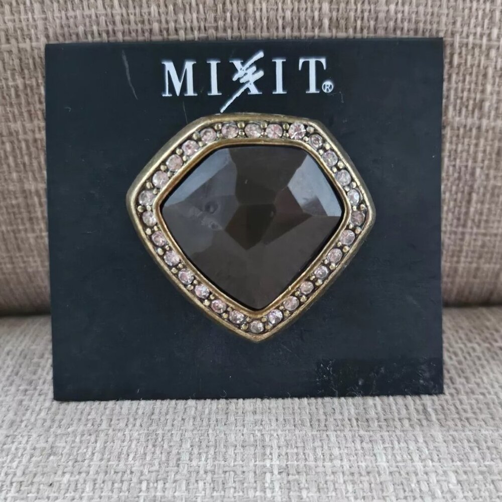 Mixit Women Rings Stretched Adjustable Ring Gold Tone Fashion Jewelry NWT